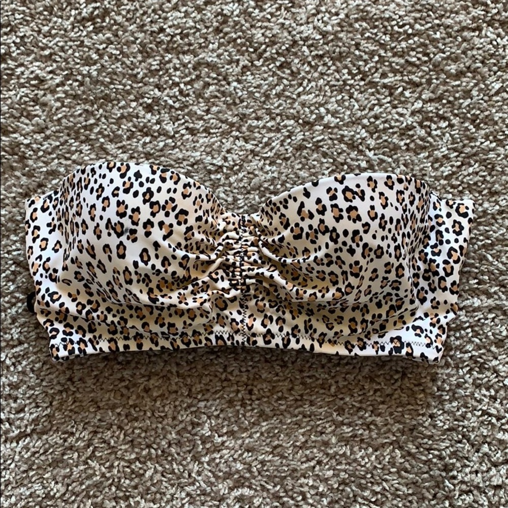 Victoria Secret Padded Cheetah Strapless Bathing